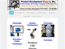 Tablet Screenshot of product-development-experts.com